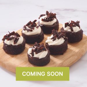 Mini plant based vegan chocolate cakes - Frank Dale Foods